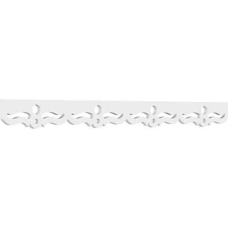 Ekena Millwork Monticello Architectural Grade PVC Running Trim, 4"H x 5/8"P x 48"L RUNP04X0625X48CEL